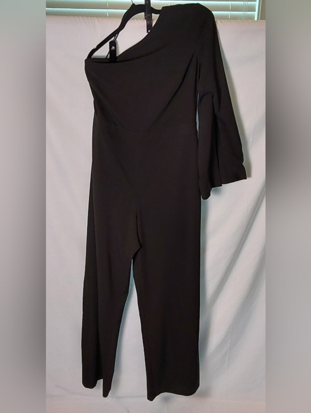 Banana Republic Black One-Shoulder Long Jumpsuit